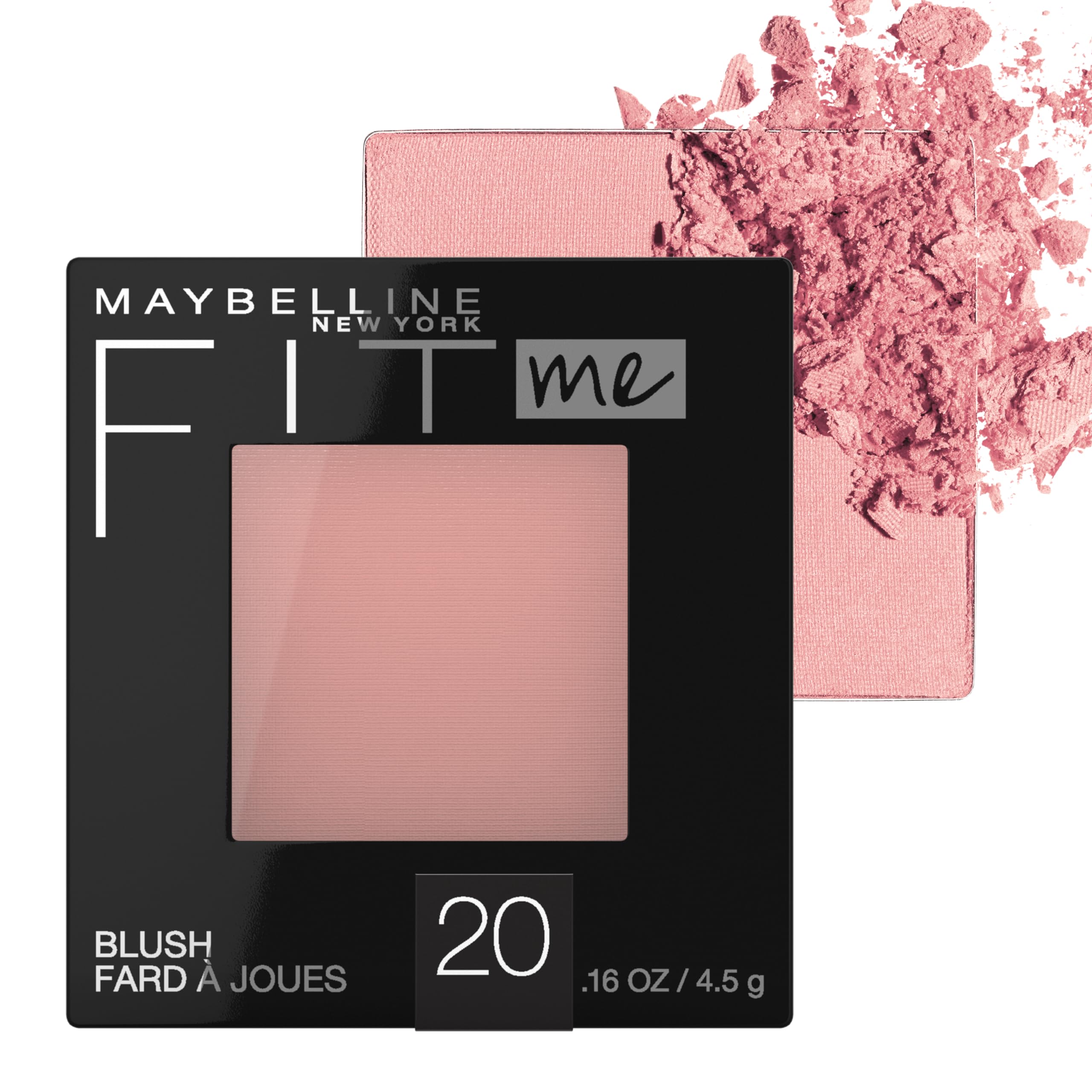 Maybelline Fit Me Blush, Lightweight, Smooth, Blendable, Long-lasting All-Day Face Enhancing Makeup Color, Pink, 1 Count